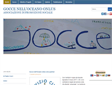 Tablet Screenshot of gocce.eu